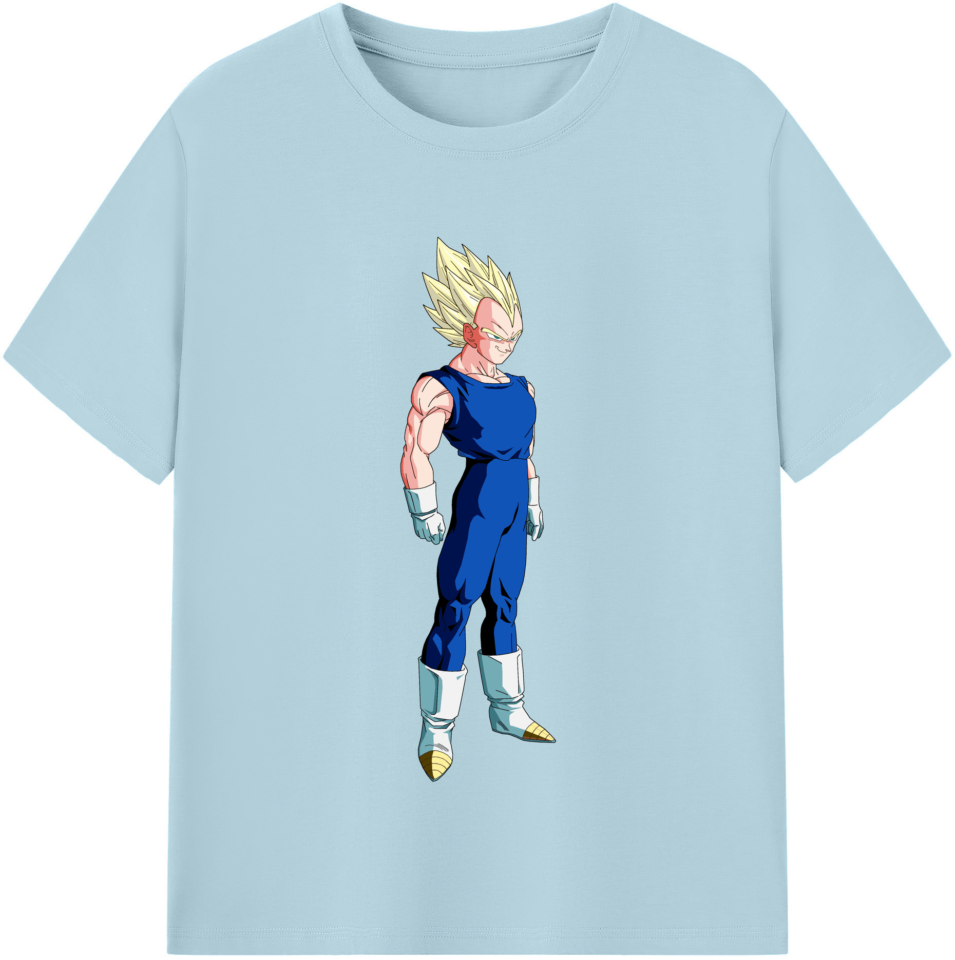 （画像用） ドラゴンボール ベジータ四世（Bejīta Yonsei）DRAGON BALL Vegeta IV 綿100％半袖Tシャツ（フロントプリント）